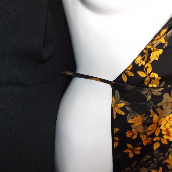 new BALTIC BORN Maxi Dress, S, Krystal, Wrap, Black/Golden Floral, Short sleeve - Picture 9 of 13